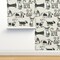 Dogs Pet Animal Gender Neutral Puppies Sketch Hand Drawn Custom Removable Wallpaper by Spoonflower Peel & Stick Wallpaper 2FT Wide